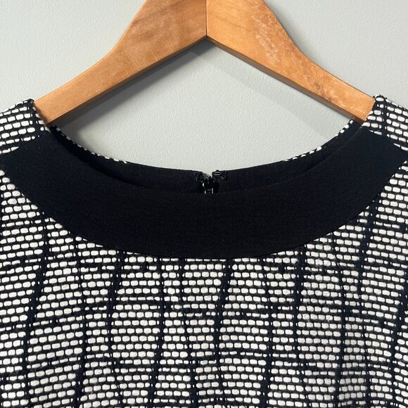 Banana Republic Tweed Shift Dress in black and white size 12 - Picture 4 of 8